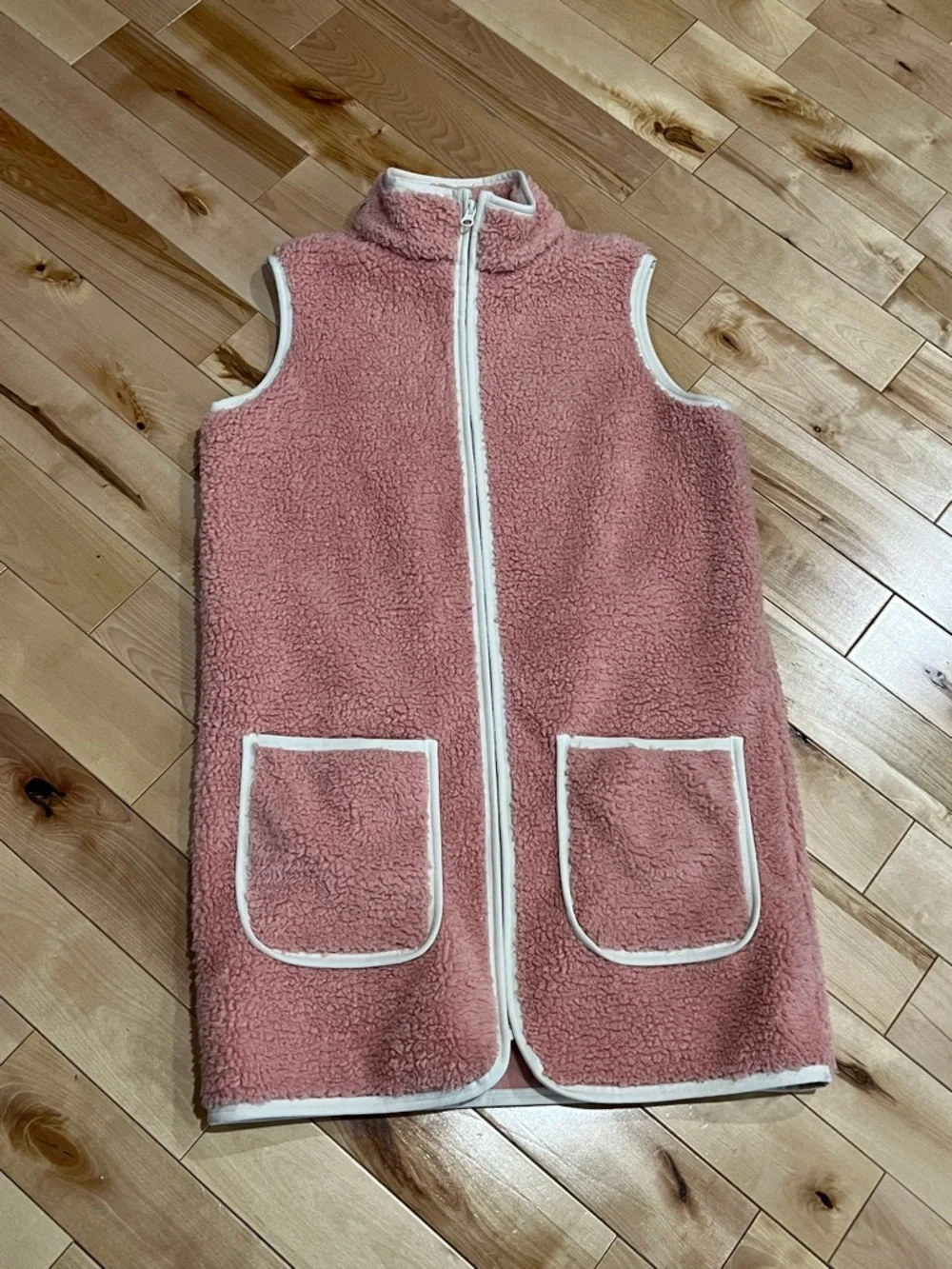 NWOT Smash + Tess Teddy Pink Fleece Vest – 3XS (Fits Like S/M) - Picture 2 of 4